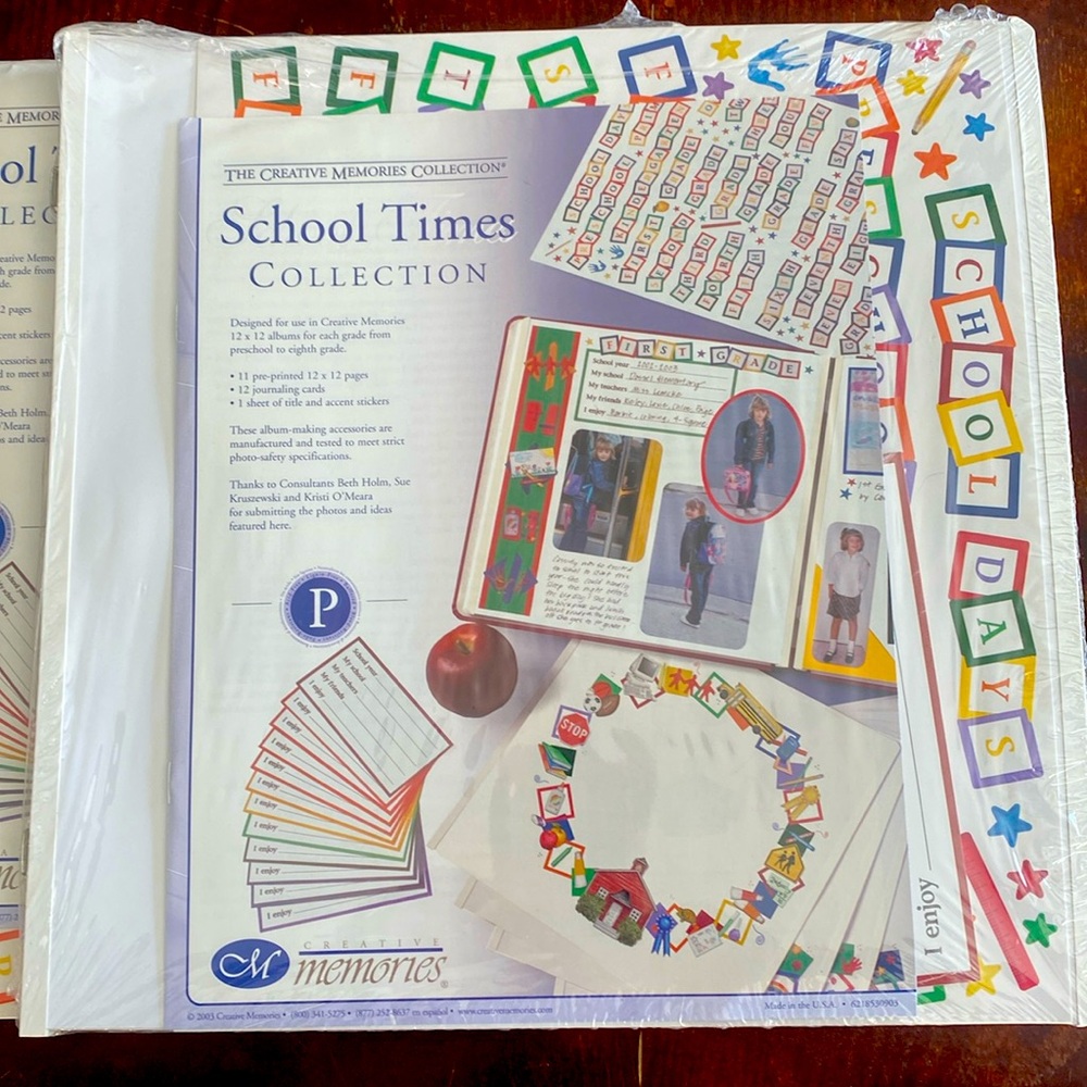 2 Sets of Creative Memories - School Times Pages